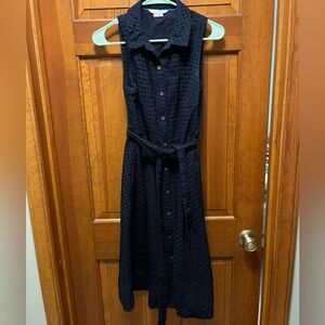 Boden Blue Textured Dress